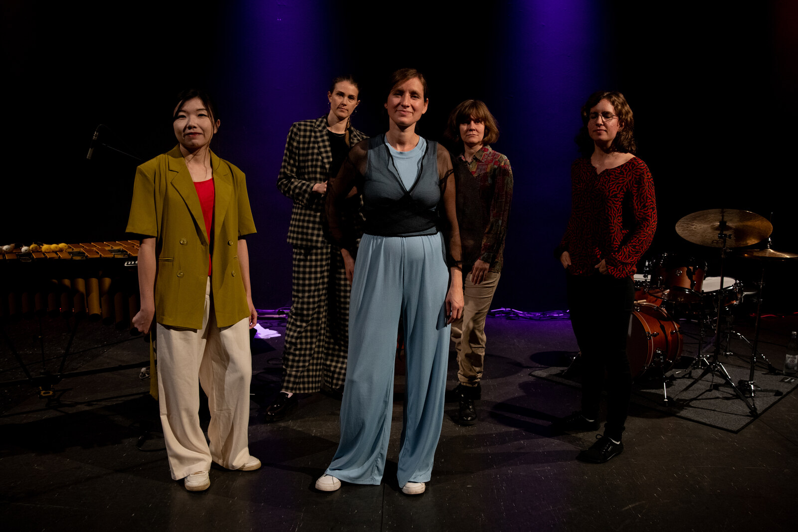 Sara Decker and all four musicians of her Expand quintet at LOFT Cologne